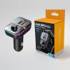 The New Dual USB Car Charger FM Transmitter Bluetooth Adapter Wireless Handsfree Stereo Mp3 Player Colorful Lights FM Modulator