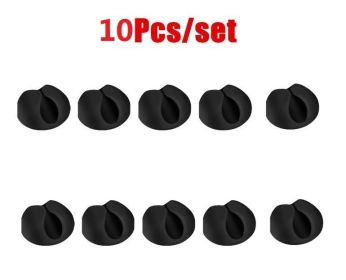 High Quality Car Wire Tie Clip Fixer Organizer Black Colo (Option: 10PCs)