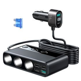 Multi-port Car Mobile Phone Charger (Option: Black-JR CL06)