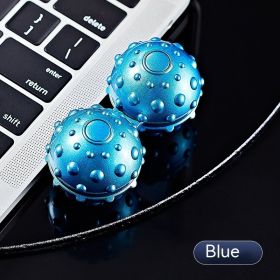 Radish With Massage Ball Fingertip Decompression Zhiwan Gyro (Option: Blue Style)