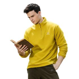 Jacket Liner Pullover Fleece Outdoor Women's Clothing (Option: Man yellow-L)