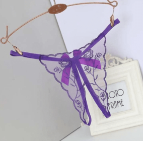 Free Thong Women Tease Passion Temptation Plus Size (Option: Purple-M)