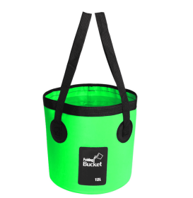 Portable Travel Bag Fishing Bucket Folding Bucket Bag Outdoor Convenient Travel Car Wash Bucket Outdoor Waterproof Bag (Option: Green-20L)