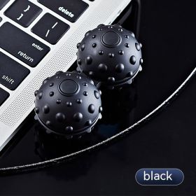 Radish With Massage Ball Fingertip Decompression Zhiwan Gyro (Option: Black Style)