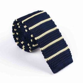 Men's Twill Knitted Tie Striped Contrast Color (Option: KT047)