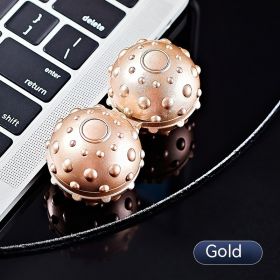 Radish With Massage Ball Fingertip Decompression Zhiwan Gyro (Option: Gold Style)