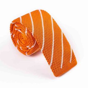 Men's Twill Knitted Tie Striped Contrast Color (Option: KT039 C)
