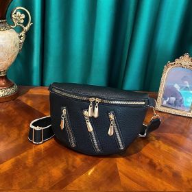 High Sense Niche Crossbody Bag Women (Color: Black)