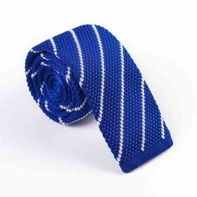 Men's Twill Knitted Tie Striped Contrast Color (Option: KT039 D)