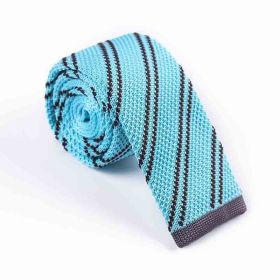 Men's Twill Knitted Tie Striped Contrast Color (Option: KT040 E)