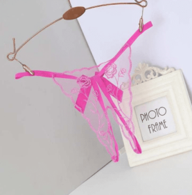 Free Thong Women Tease Passion Temptation Plus Size (Option: Rose Red-S)