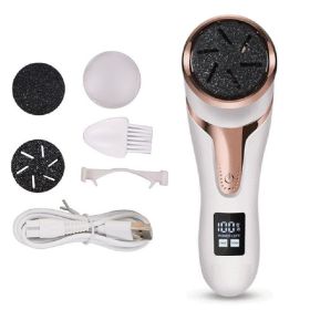 Household Exfoliating Foot Repair Foot Grinder (Option: White Digital Display)
