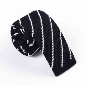 Men's Twill Knitted Tie Striped Contrast Color (Option: KT039 A)
