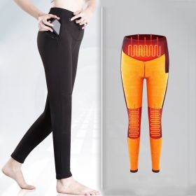 Outdoor Ski Thermal Underwear De Rong Thickened Leggings (Option: Black woman-4XL)