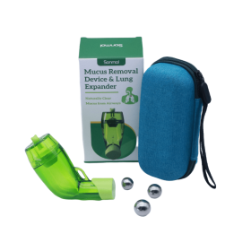 Expectoration Device Improves Lung Function And Removes Bronchial Mucus (Color: Green)