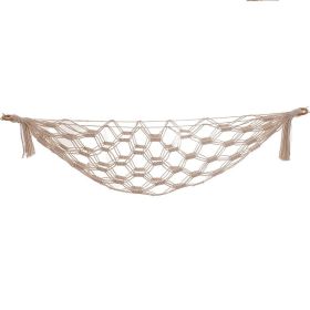 Hand Woven Lace For Net Bag Stuffed Toy (Color: Beige)