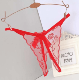 Free Thong Women Tease Passion Temptation Plus Size (Option: Red-S)