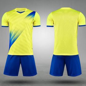 Soccer Suit Quick Dry Competition Training (Option: Fluorescent yellow light plate-XXS)