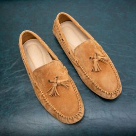 Fashion Summer Trendy Men's Shoes (Option: Brown-38)