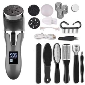 Household Exfoliating Foot Repair Foot Grinder (Option: Black 10piece Set)