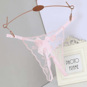 Free Thong Women Tease Passion Temptation Plus Size (Option: Pink-S)