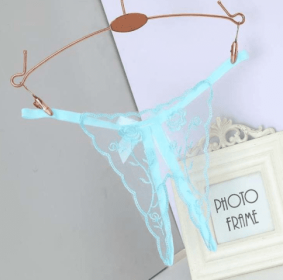 Free Thong Women Tease Passion Temptation Plus Size (Option: Blue-S)