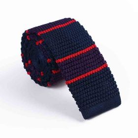 Men's Twill Knitted Tie Striped Contrast Color (Option: KT044)